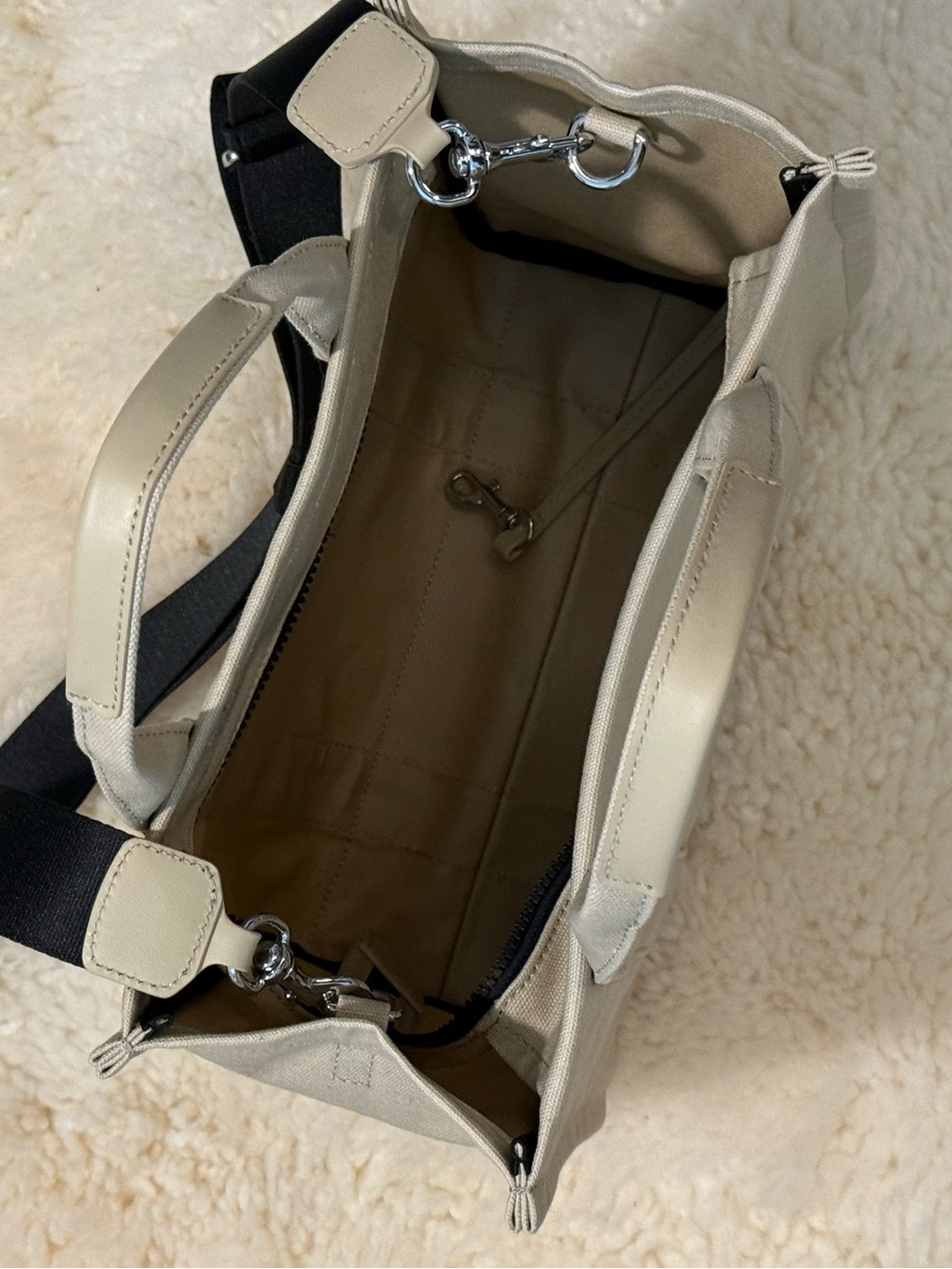 Quince 100% Canvas Small Crossbody Tote - Picture 3 of 5